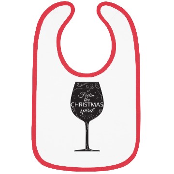 Discover Christmas Drinking Wine, Beer, and Liquor Feelin' Bibs