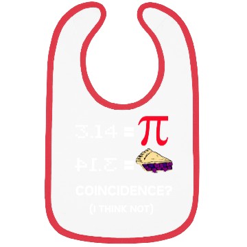 Discover Funny Math Teacher Pi Day Bibs