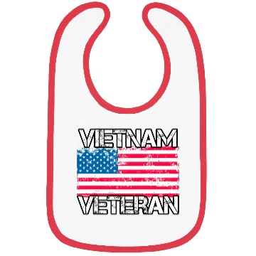 Discover Vietnam Veteran Vintage Us Flag Military Vet Bibs