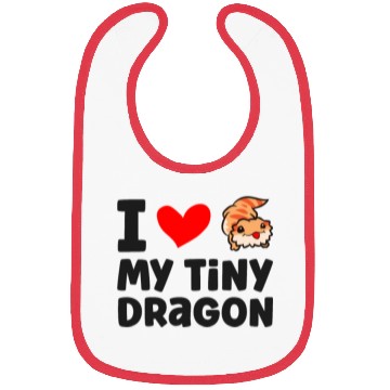 Discover I Love My Tiny Dragon Reptile Pogona Lizard Bibs