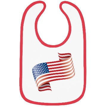 Discover America USA Flag Flag Bibs