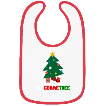 Discover Oh Geometree Funny Christmas Geometry Math Teacher Bibs