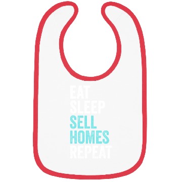 Discover Eat Sleep Sell Homes Repeat Real Estate Agent Bibs