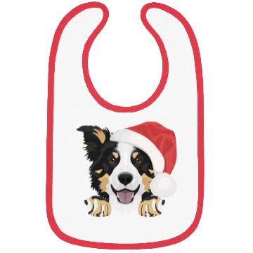Discover Border Collie Merry Christmas Bibs