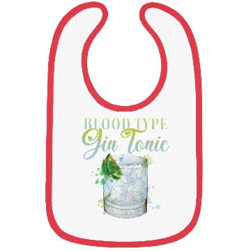 Discover Blood Type Gin Tonic Cocktail for Bartender Bibs
