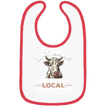 Discover Cattle Farming Cow Agriculture Beef Lover Bibs