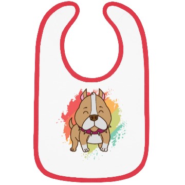 Discover Pit Bull Comic Drawing Dog Pet Bibs