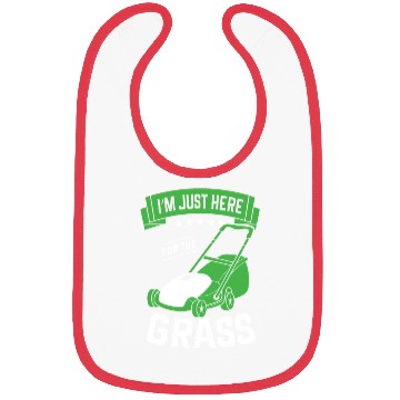 Discover I'm Just Here For The Grass Lawn Mower Landscaper Bibs