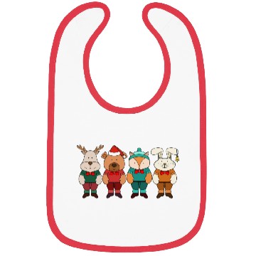 Discover Adorable animals ready for winter Bibs