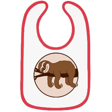 Discover sloth relaxed on branch Bibs