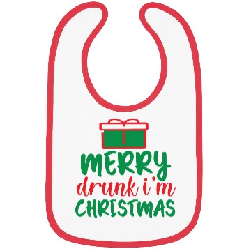 Discover Merry Drunk I m Christmas Bibs
