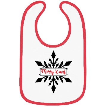 Discover Snowflake Merry X-mas Bibs