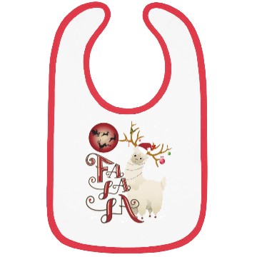 Discover Fa la la llama xmas christmas Bibs