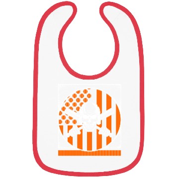 Discover Halloween Bibs, Baseball Skeleton Sports Spooky