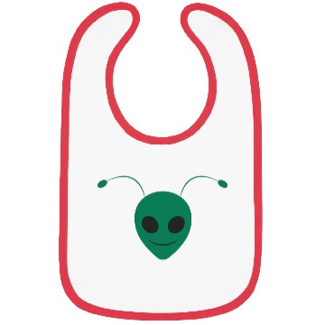 Discover Alien Ant Face Design Green Bibs