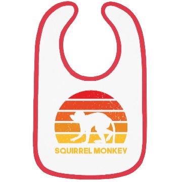 Discover squirrel monkey sunrise sundown design Bibs