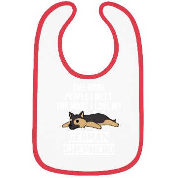 Discover The More I Love My German Shepherd Bibs