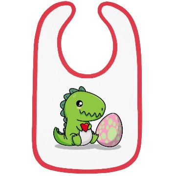 Discover Big sister cute dino siblings boy girl heart love Bibs