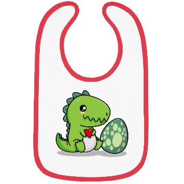 Discover Big sister cute dino siblings boy girl heart love Bibs