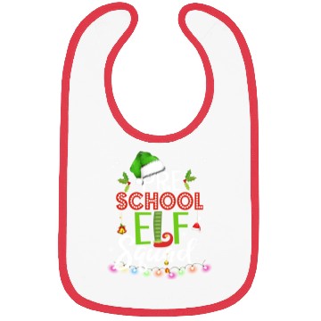 Discover Elf Squad Pre School Christmas Teacher Bibs