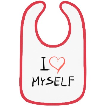 Discover i love me heart text Bibs