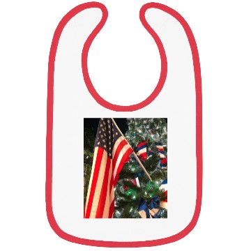 Discover Patriotic Christmas US Flag In Christmas Tree Bibs