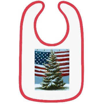 Discover Patriotic Christmas Decorated Christmas Tree With Bibs