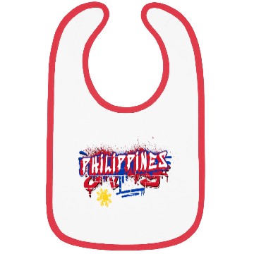 Discover Philippines graffiti flag design Bibs