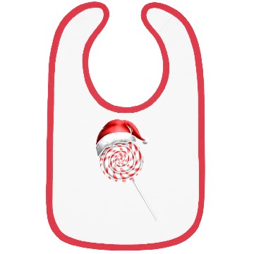 Discover Candy Cane Lollipop Santas Hat Merry Christmas Bibs
