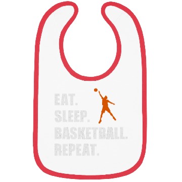 Discover Eat Sleep Basketball Repeat Funny Basketball Bibs