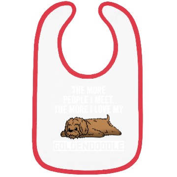 Discover The More I Love My Goldendoodle Bibs