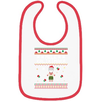 Discover x27 Mele Kalikimaka x27 Great Christmas Pattern Bibs