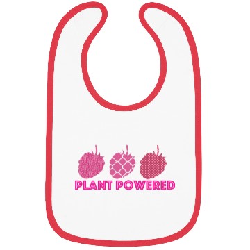 Discover x27 Plant Powered x27 Vegan raspberry Bibs