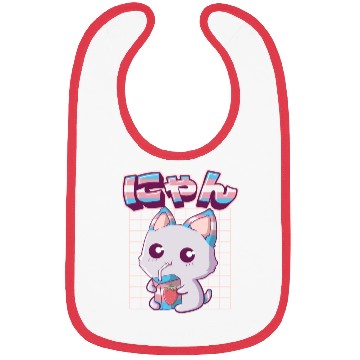 Discover Transgender Pride Kawaii Cat Strawberry Milk Trans Bibs