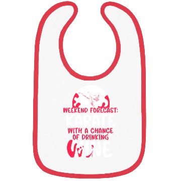 Discover Weekend Forecast Karate Wine Bibs