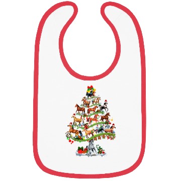 Discover Horse Tree Christmas Candy Cane Gift Ornament Bibs