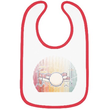 Discover Drums Drummer Band Drumset Retro Percussion Drums Bibs
