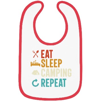 Discover Eat Sleep Camping Repeat Camp Funny Bibs