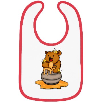 Discover Grizzly Bear Eating Honey Cute Bear Cub Brown Bear Bibs