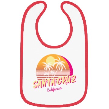 Discover Retro Santa Cruz California Bibs