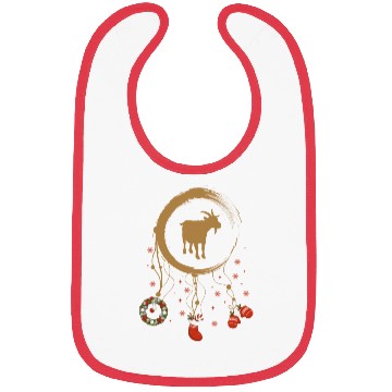 Discover Winter dreamcatcher Christmas goat Bibs