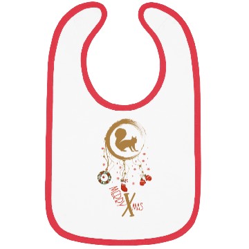Discover Winter dreamcatcher Christmas Squirrel Bibs