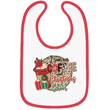 Discover I Run On Coffee And Christmas Cheer Bibs