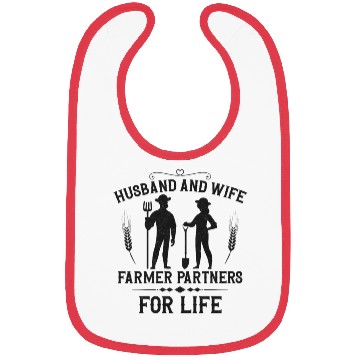 Discover Farming Farmer Husband Wife Bibs