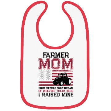 Discover Farming Farmer Mom Mother Tractor Bibs