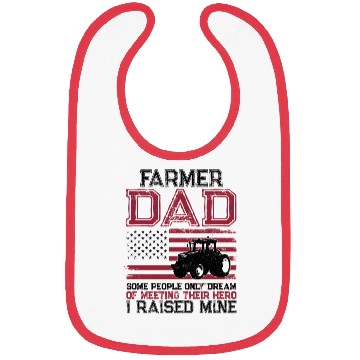 Discover Farming Farmer Dad Father Tractor Bibs