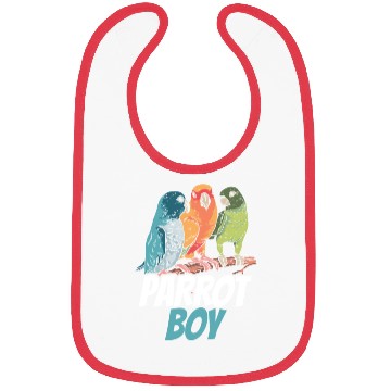 Discover Parrot Boy Pet Parrots Animal Cute Bibs
