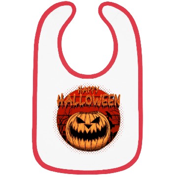 Discover Halloween Pumpkin Bibs