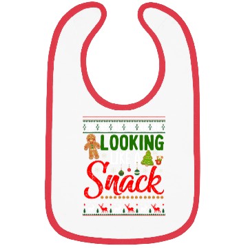 Discover Looking Like A Snack Funny Christmas Cookie Ugly Bibs