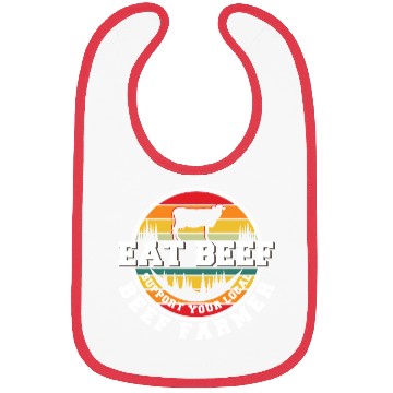 Discover Cattle Farming Agriculture Beef Cow Lover Bibs